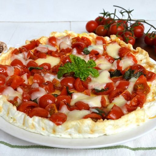 Finta pizza di albumi