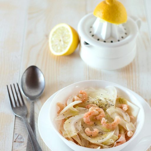 Gamberi limone e finocchio