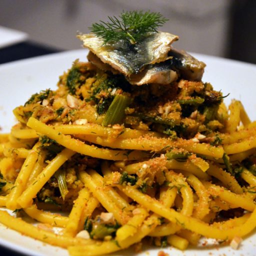 Pasta con sarde e carciofi