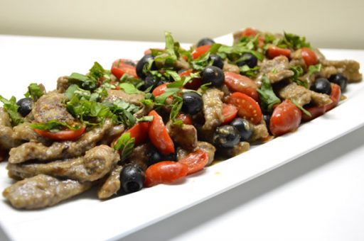 Straccetti di vitello con verdure
