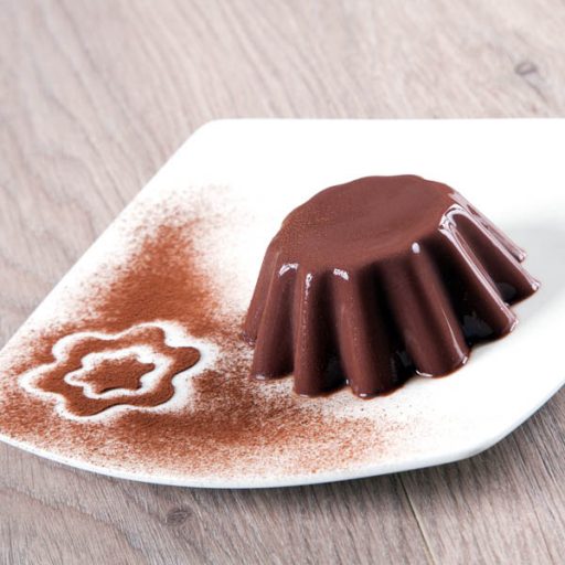 Budino al cioccolato con latte di mandorle