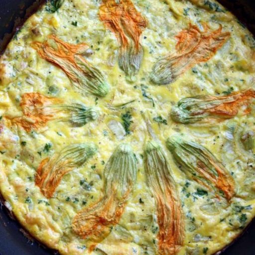 Omelette ai fiori di zucca (senza nichel)