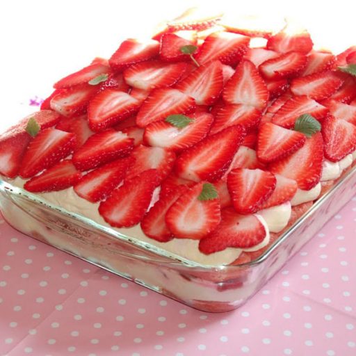 Tiramisù alle fragole (senza lattosio)