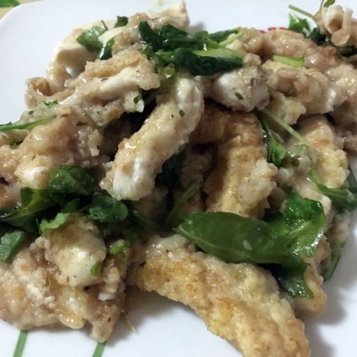 Pollo al limone e rucola